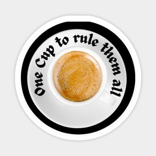 One Cup to rule them all - Kaffee Tasse Espresso Sticker